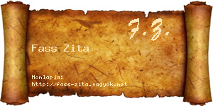 Fass Zita névjegykártya